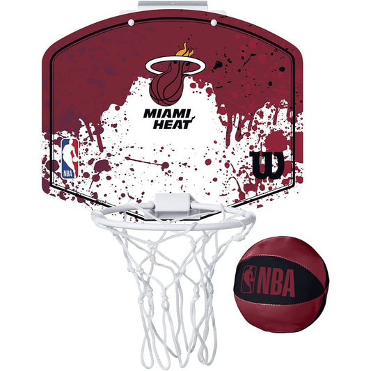 NBA TEAM MINI HOOP W/BALL MIAMI HEAT C/P 6