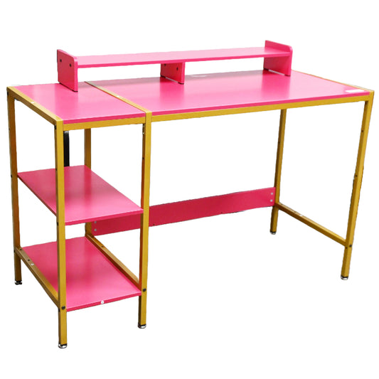 Red Desk MDF with Metal Legs 46.5x19.5"x29"h (No UPC, FNSKU Only) C/P 1