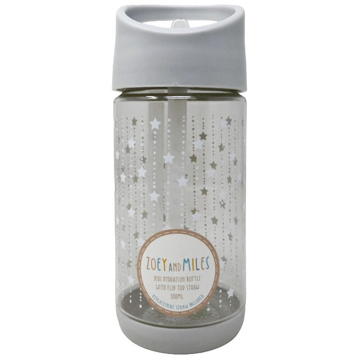 Kids Wht Gry Stars Bottle C/P 24 Zoey & Miles