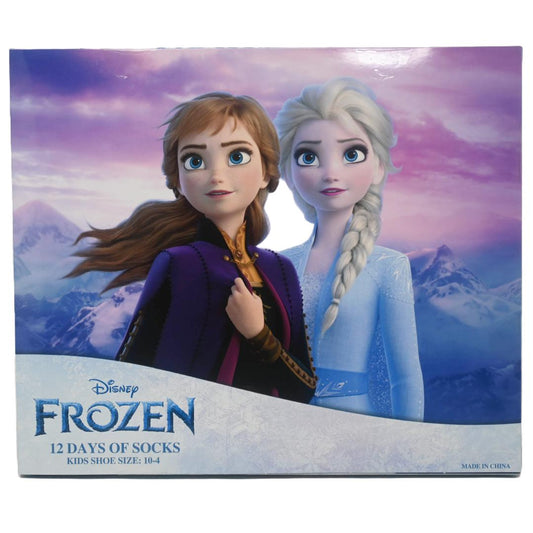 FROZEN 2 SIZE 4-6 12-DAYS OF SOCKS BOX SET C/P 12