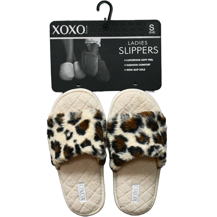 S-L XOXO LADIES ANIMAL PRINT SLIPPERS C/P 24