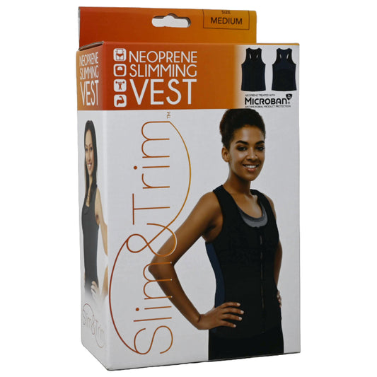 MED. 2-TONE NAVY NEOPRENE VEST (BOXED) C/P 12