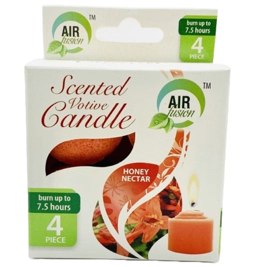 4pk "AS IS" VOTIVE CANDLE -HONEY NECTAR C/P 24