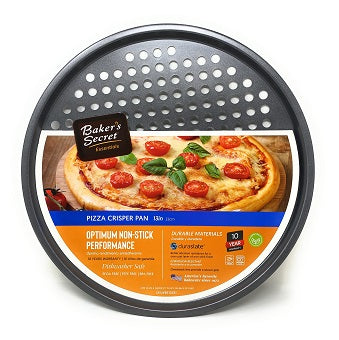 Baker's Secret 13 inch Pizza Crisper Pan, Duraslate C/P 12