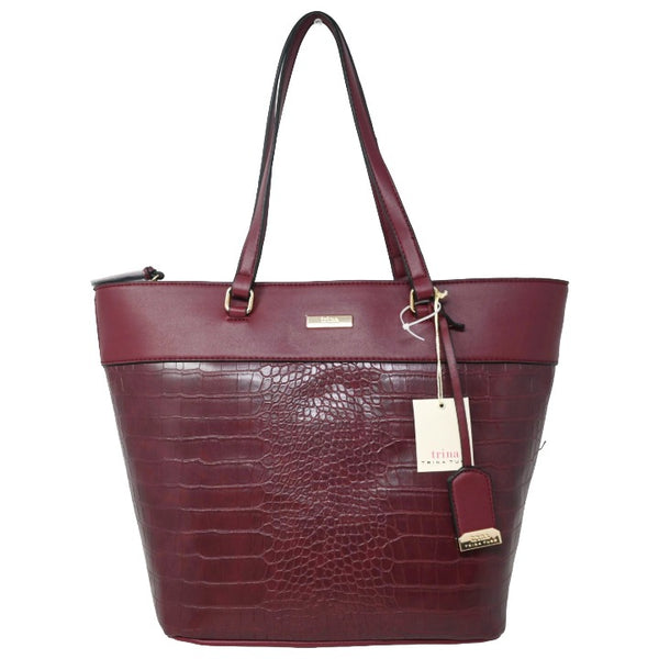 *OUTSIDE CA* WINE LARGE TOTE BAG TRINA TURK C/P 6