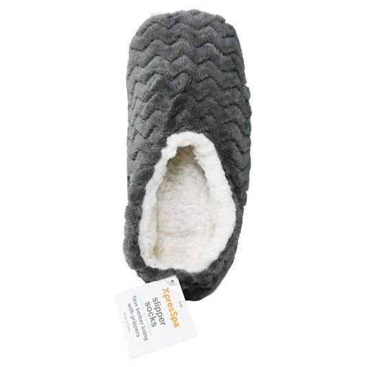 S/M Gry Slippers Chevron C/P 60