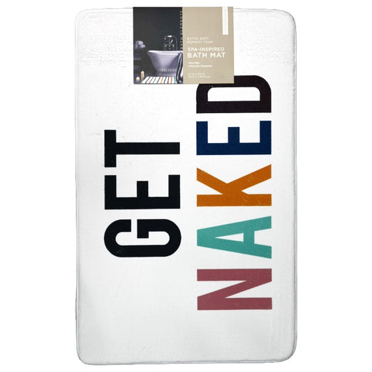 20X32" MULTICOLOR MICROFIBER PRINTED FOAM BATHMAT BATH ELEMENTS C/P 20