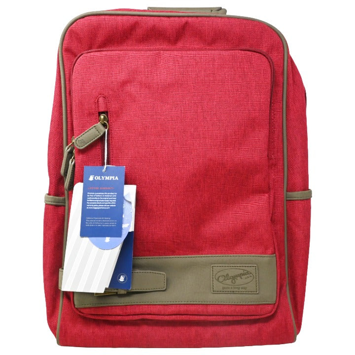Red 18" Backpack C/P 6 Olympia