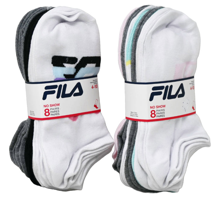 8pk GIRLS FILA ASST NS SOCKS C/P 60