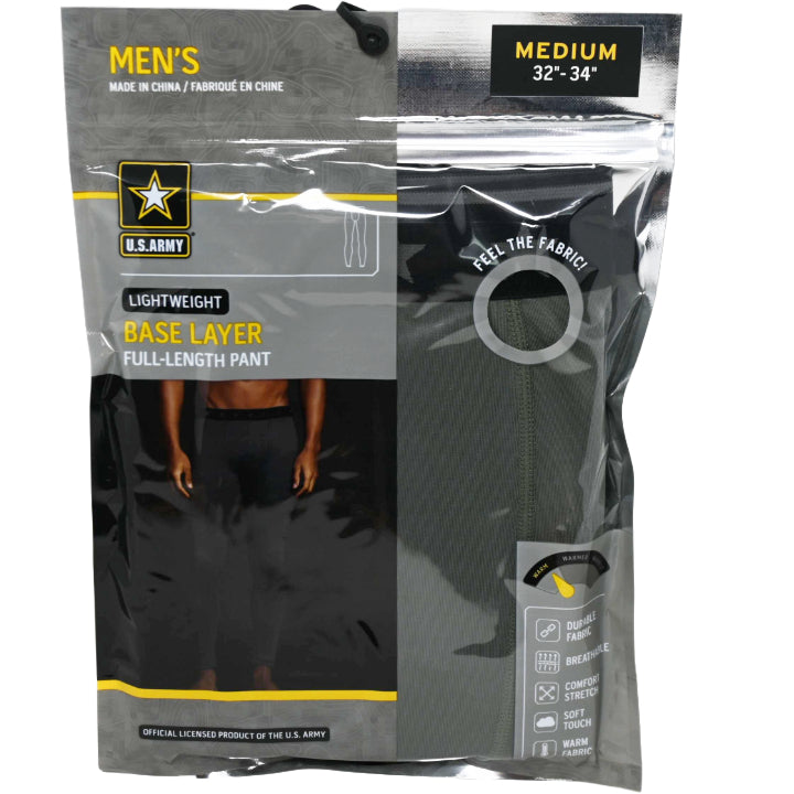 1pk MEN ARMY BASELAYER BOTTOM C/P 48