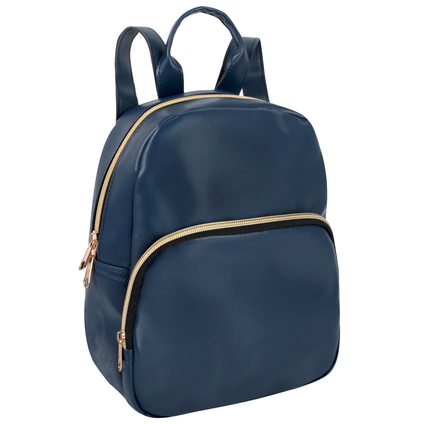 NAVY VINYL MINI BACKPACK C/P 24