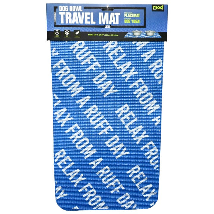 DOG FEEDING MAT 24X16" RELAX PRINT C/P 48