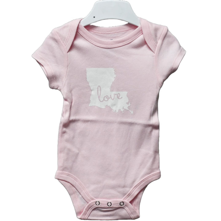 Pink Onesie, 0-3 month, Louisiana C/P 48