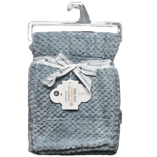 30"x40" GREY FLANNEL POPCORN BLANKET C/P 24