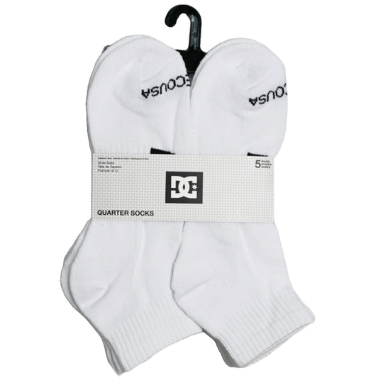 5pk DC MENS HALF CUSHION LOGO QRT SOCKS SIZE 10-13 C/P 60