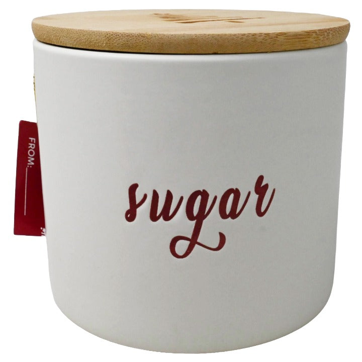 Canister with Bamboo Lid C/P 16 Holly & Joy
