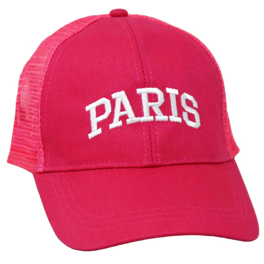 PINK PARIS LADIES TRUCKER HAT C/P 50