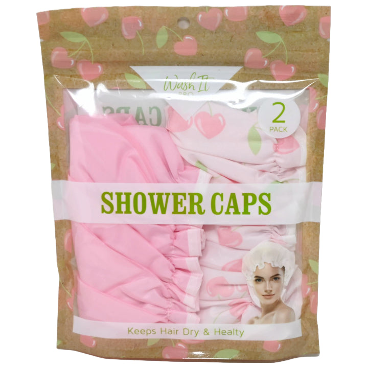 2pk SHOWER CAP C/P 72
