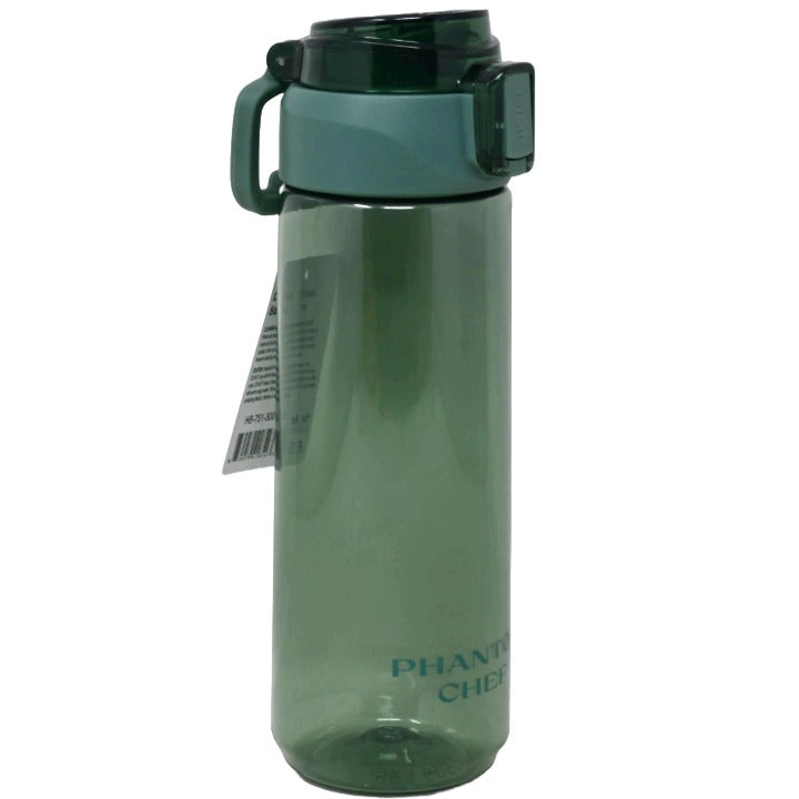 25.3oz Green Bottle w/Grip Hydration (750 ml) PET BPA Free C/P 50