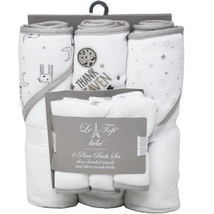6pc BABY SAFARI BATH TOWEL SET LE TOP C/P 36