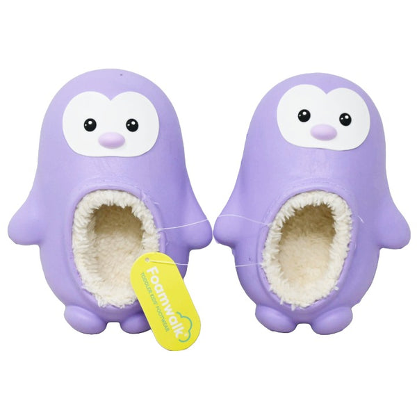 TODDLER GIRLS LILAC NOVELTY PENGUIN FOAMWALK 4-ASST SIZE C/P 20