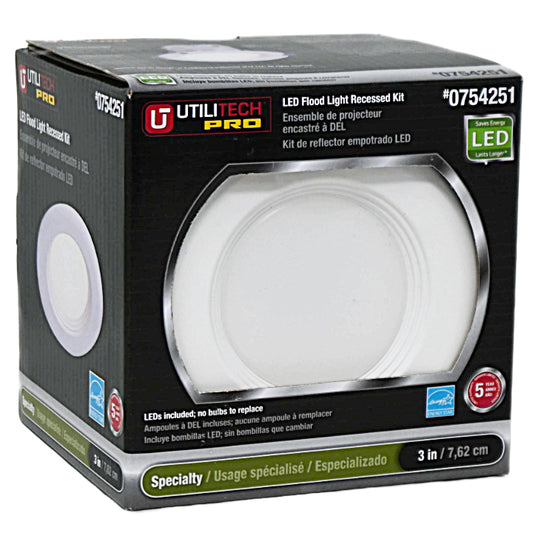 3" Rec Lighting Kit White Trim (754251) UTILITECH C/P 4