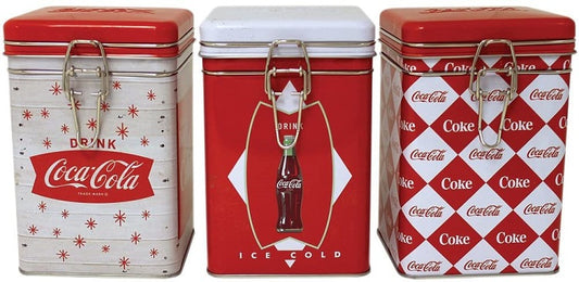 Coca Cola Square Lock Top Tin C/P 12