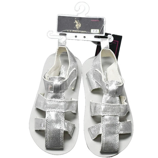 GIRLS 1PK SANDALS SIZE 5-10 LIGHT GRAY C/P 24