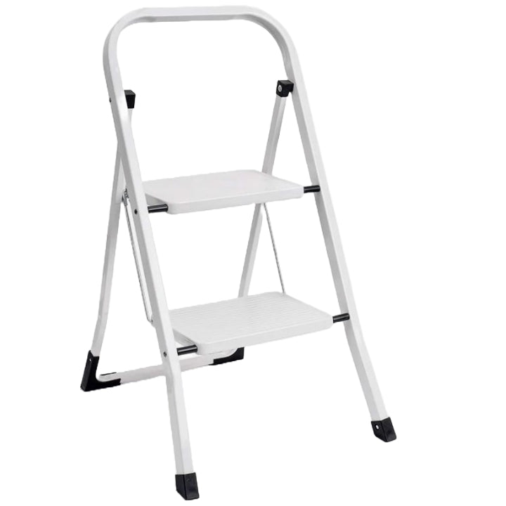 WHITE HEAVY DUTY 2-STEP LADDER C/P 4