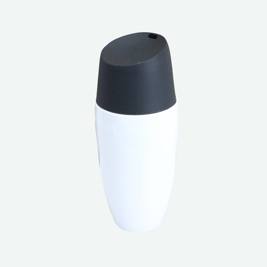 10oz WHITE CERAMIC DOUBLE WALL CUP W/SILICONE LID C/P 24
