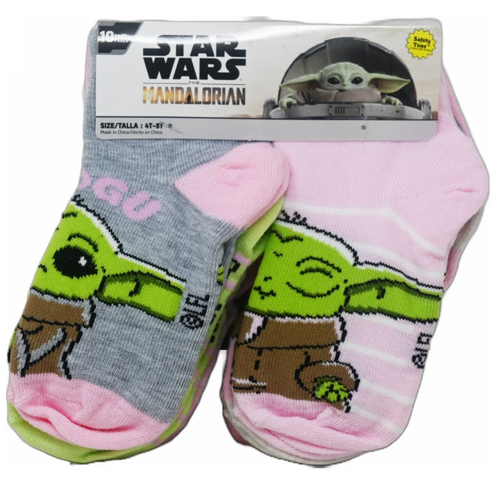 10pk 4T-5T THE MANDALORIAN THE CHILD QRT SOCKS C/P 12