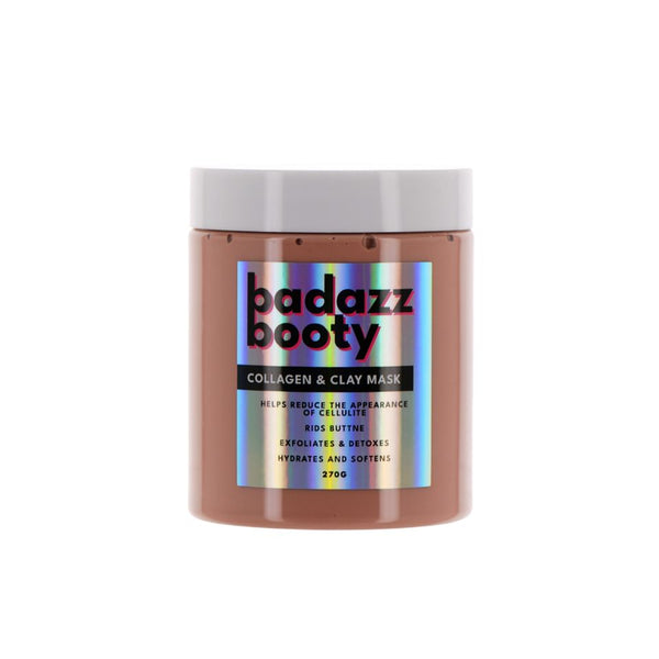 270g BADAZZ BOOTY COLLAGEN & CLAY MASK C/P 50