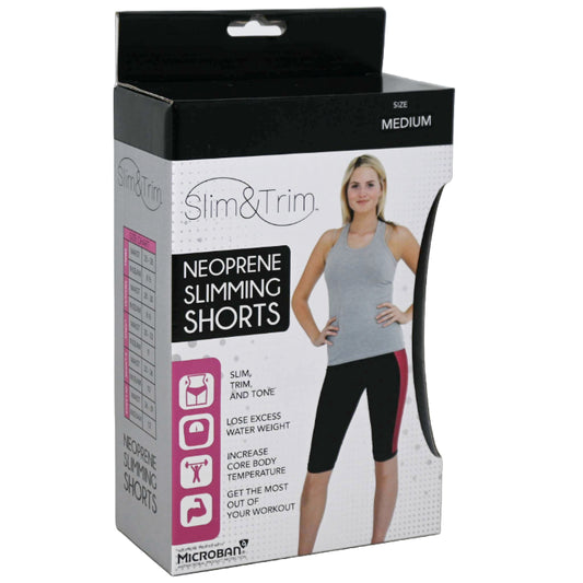 MED. BLK/PINK WOMEN NEOPRENE SHORT (BOXED) C/P 12