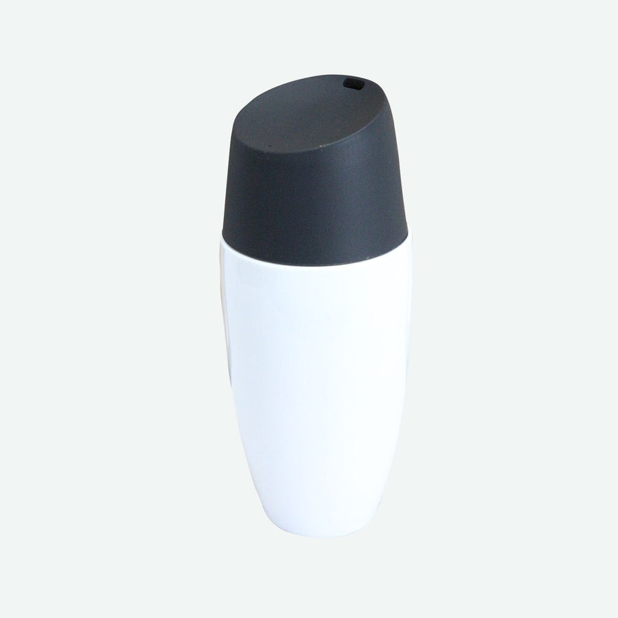 10oz WHITE CERAMIC DOUBLE WALL CUP W/SILICONE LID C/P 24
