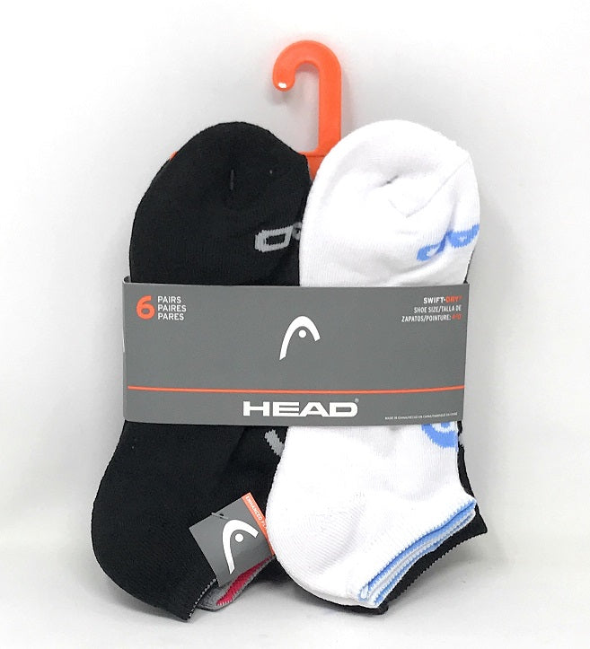 LADIES 9-11 6PK HEAD BASIC HC NS SOCKS C/P 60