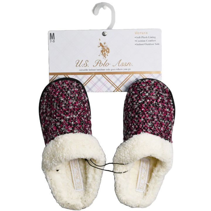 U.S. POLO ASSN. LADIES SLIPPERS SIZE 5-10 C/P 24