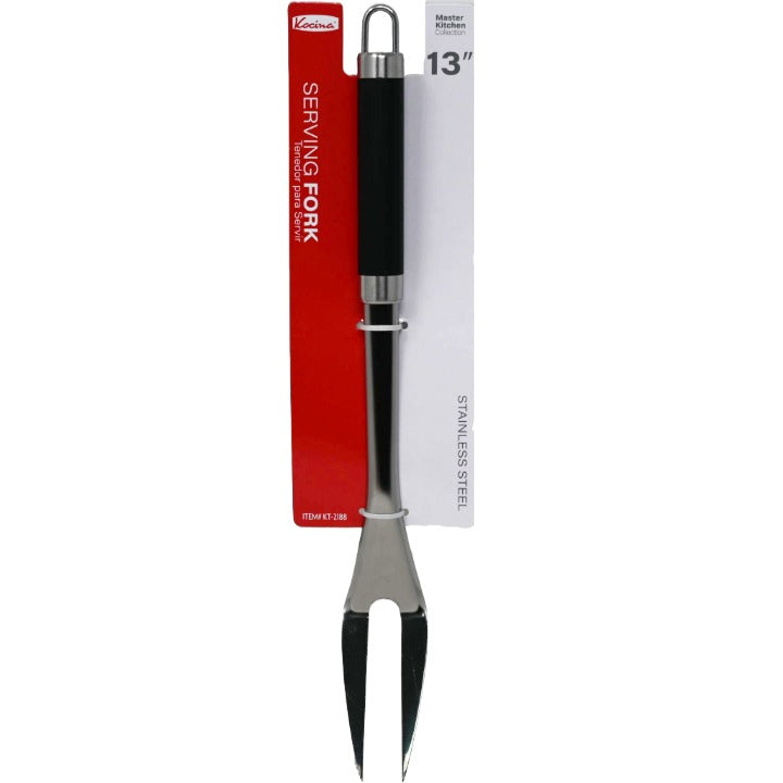 13" SS Serving Fork w/Soft Handle C/P 96 Kocina