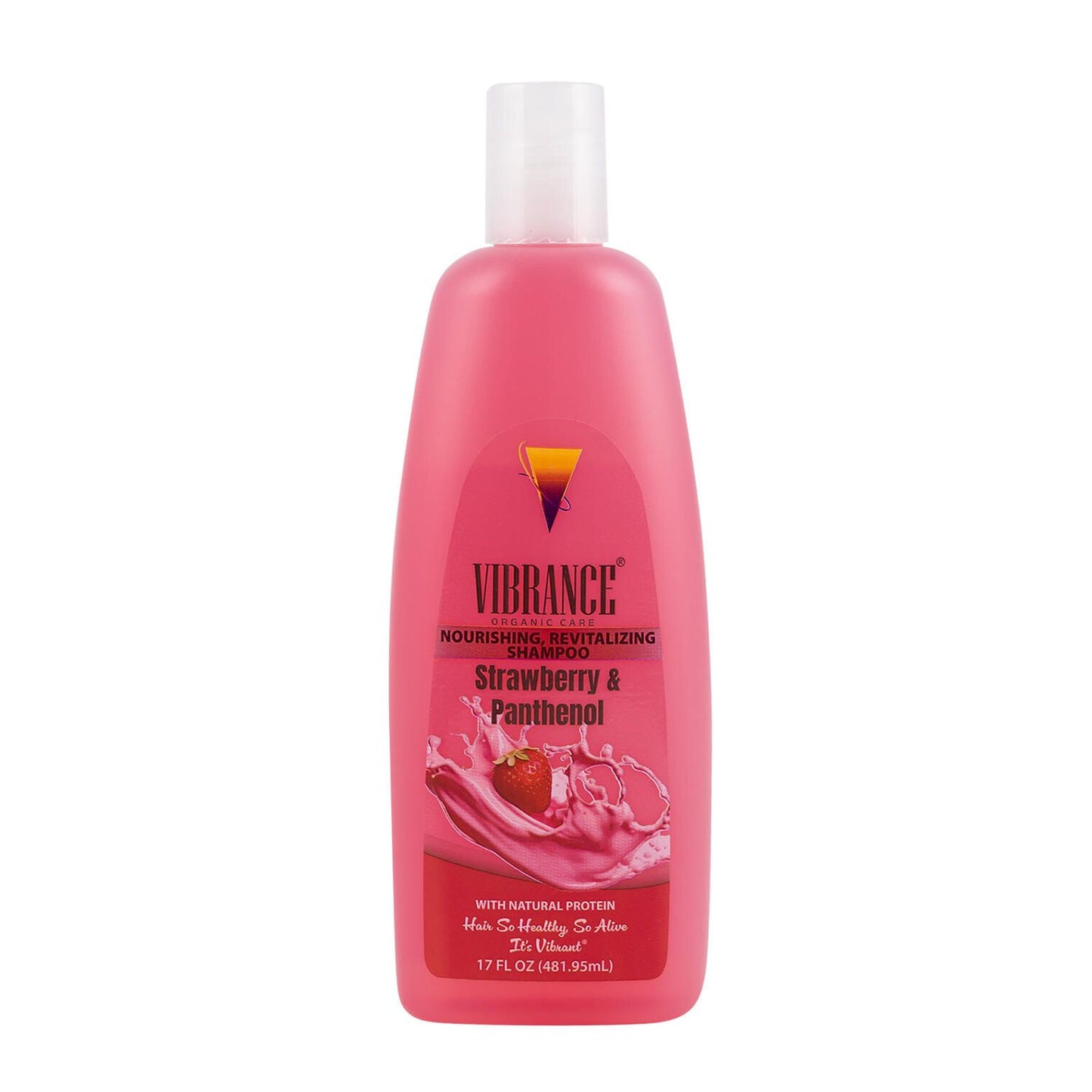 17oz VIBRANCE ORGANIC CARE SHAMPOO , STRAWBERRY & PANTHENOL C/P 12