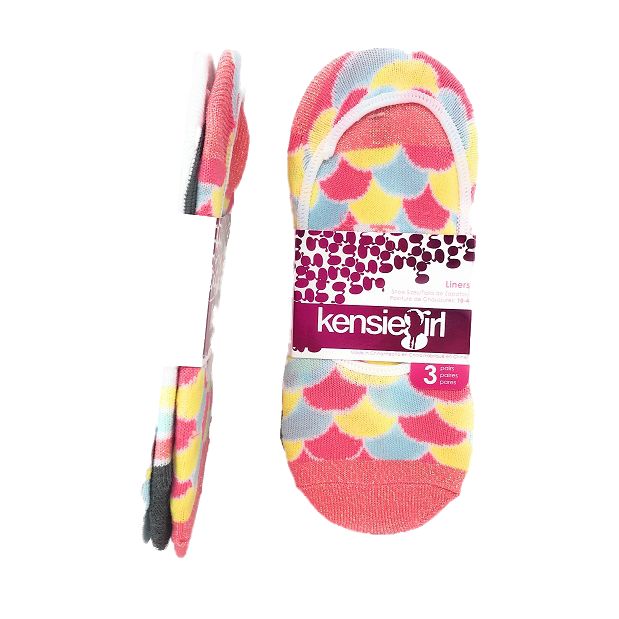 6-8 3PK KENSIE GIRL SUNS OUT FUNS OUT  SOCKS C/P 60