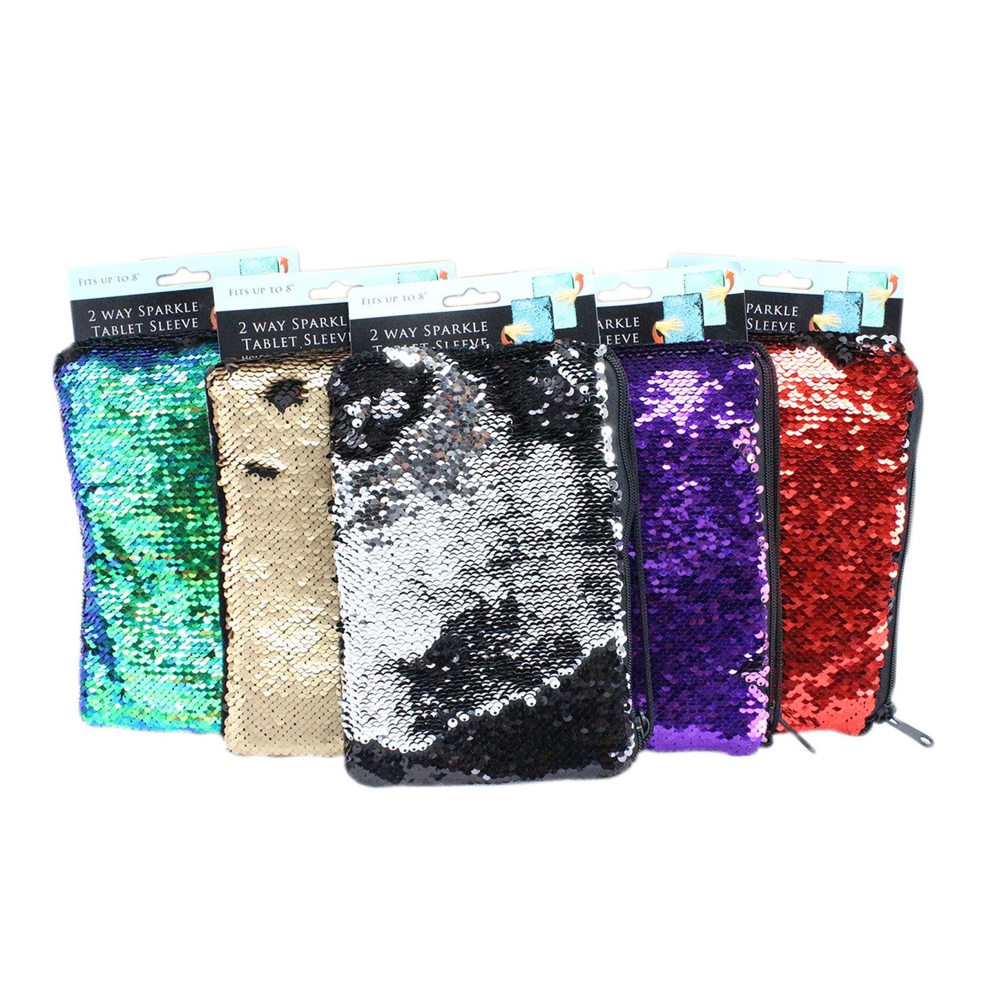 SEQUIN 2-WAY SPARKLE TABLET SLEEVE ASST IN PDQ C/P 60