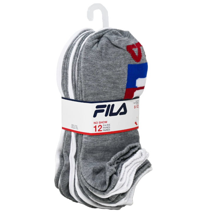 12pk MEN FILA BLOCKED NS SOCKS SIZE 10-13 C/P 60