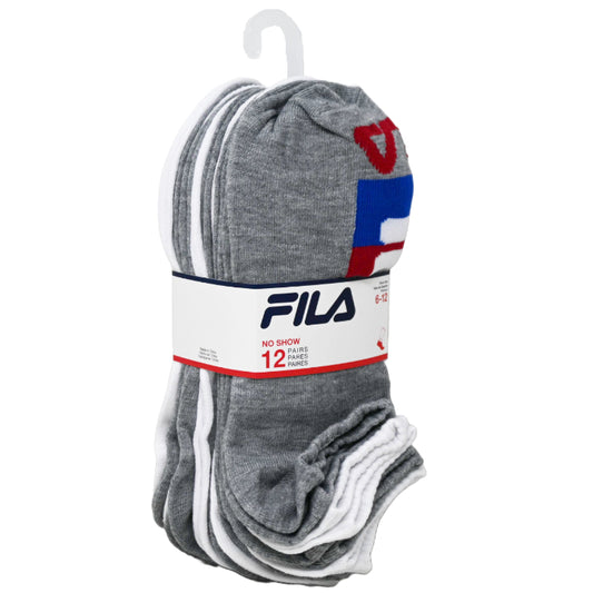 12pk MEN FILA BLOCKED NS SOCKS SIZE 10-13 C/P 60