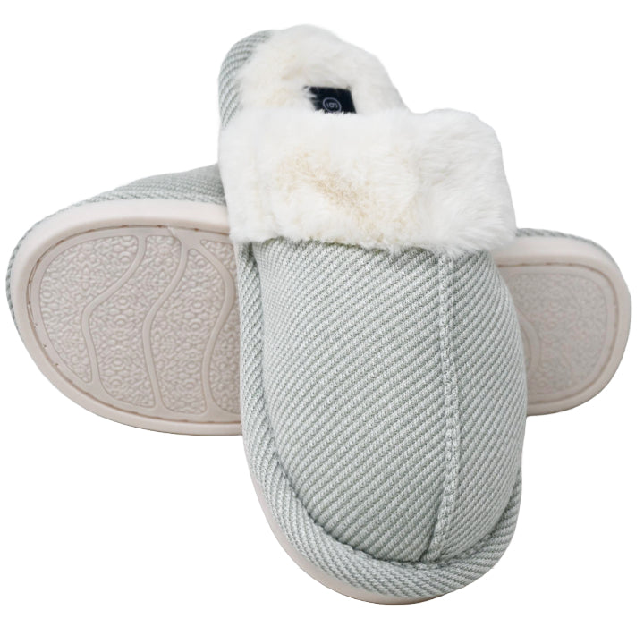 GREEN LADIES SLIPPERS SIZE 6 C/P 18