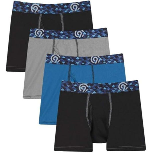 4pk SMALL BOYS ASST COLOR BOXER BRIEFS C9 CHAMPION C/P 12