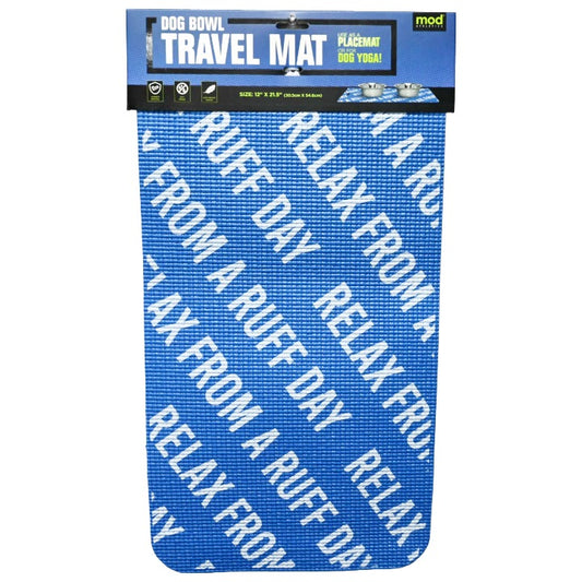 DOG FEEDING MAT 24X16" RELAX PRINT C/P 48
