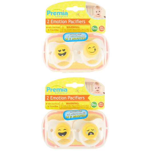 Premia Baby 2pk Emotion Pacifiers C/P 36
