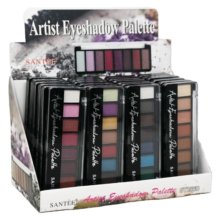 4 Asst 8 Color Artist Eyeshadow Palette Kit in 24pc Displayer C/P 288 SANTEE