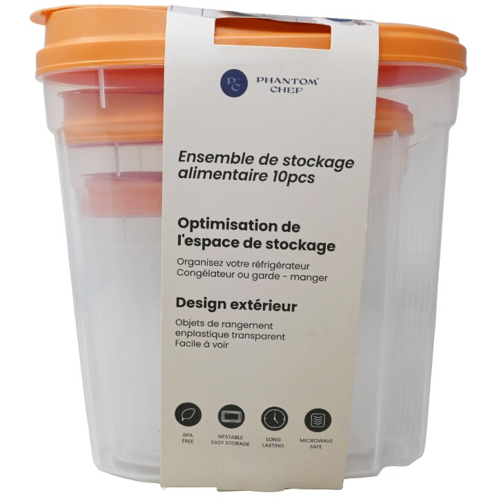 3pk Pmp Cereal Food Container Set C/P 12 Phantom Chef