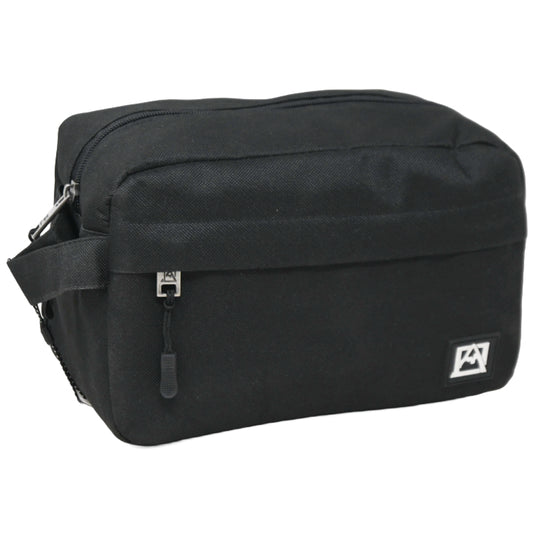 *OUTSIDE OF CA* AVALANCHE MEN BLACK TOILETRY BAG C/P 30
