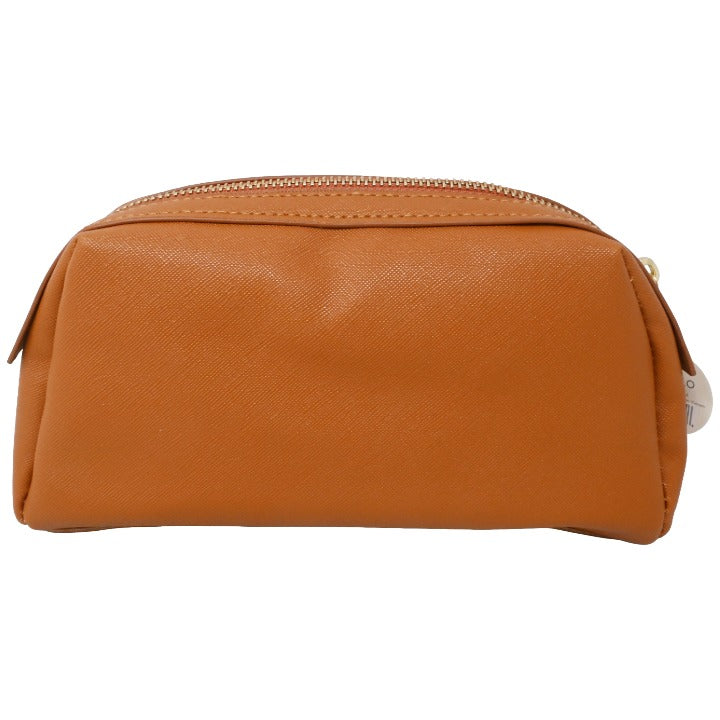Tan Arched Pouch Zip Bag C/P 24 Eccolo